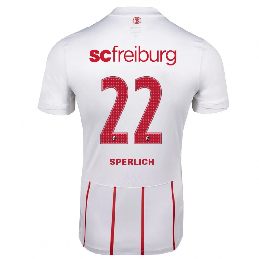 Danxen Damen Nino Sperlich #22 Weiß Rot Gelb Auswärtstrikot Trikot 2026/27 T-Shirt Schweiz