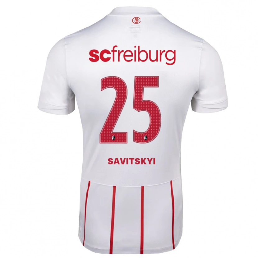 Danxen Damen Kiril Savitskyi #25 Weiß Rot Gelb Auswärtstrikot Trikot 2026/27 T-Shirt Schweiz
