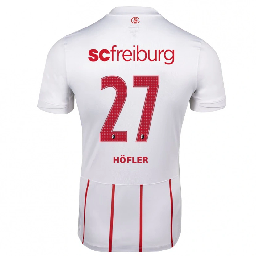 Danxen Damen Nicolas Höfler #27 Weiß Rot Gelb Auswärtstrikot Trikot 2026/27 T-Shirt Schweiz