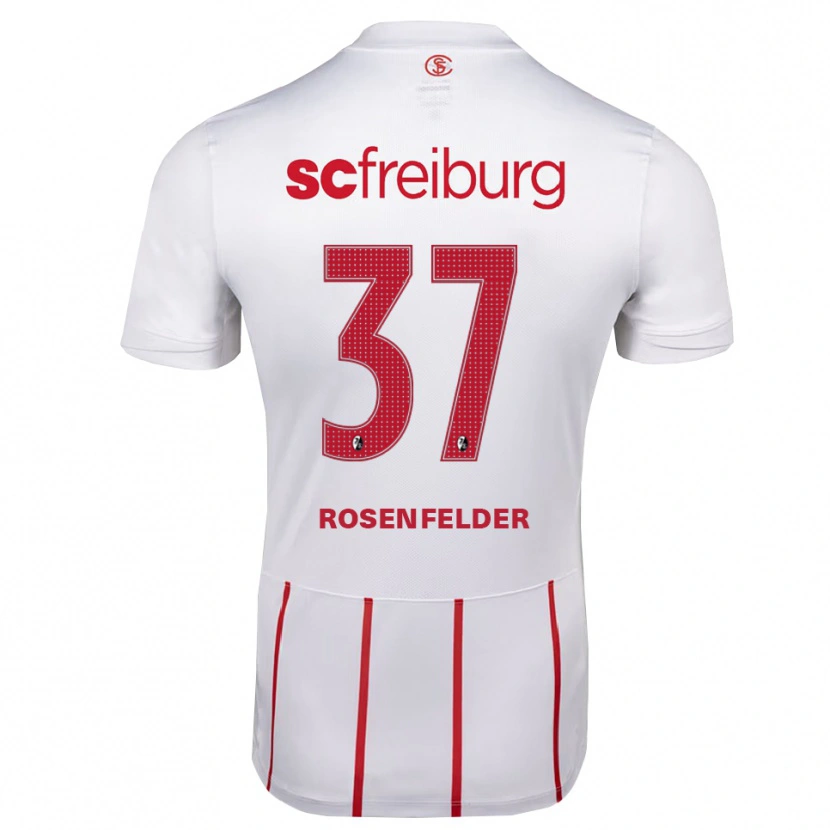 Danxen Damen Max Rosenfelder #37 Weiß Rot Gelb Auswärtstrikot Trikot 2026/27 T-Shirt Schweiz