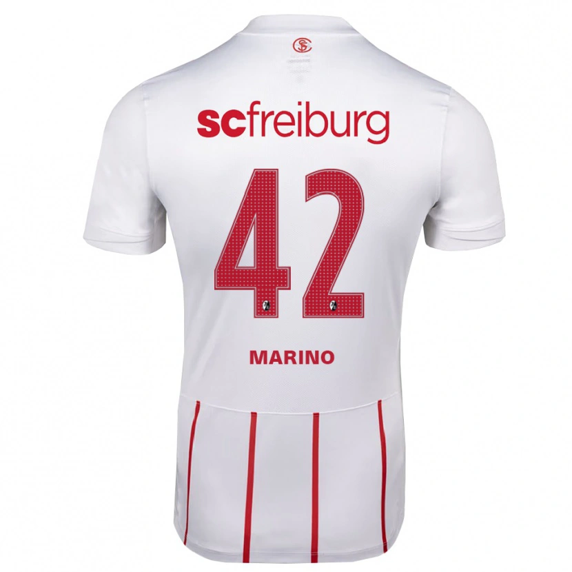 Danxen Damen Luca Marino #42 Weiß Rot Gelb Auswärtstrikot Trikot 2026/27 T-Shirt Schweiz
