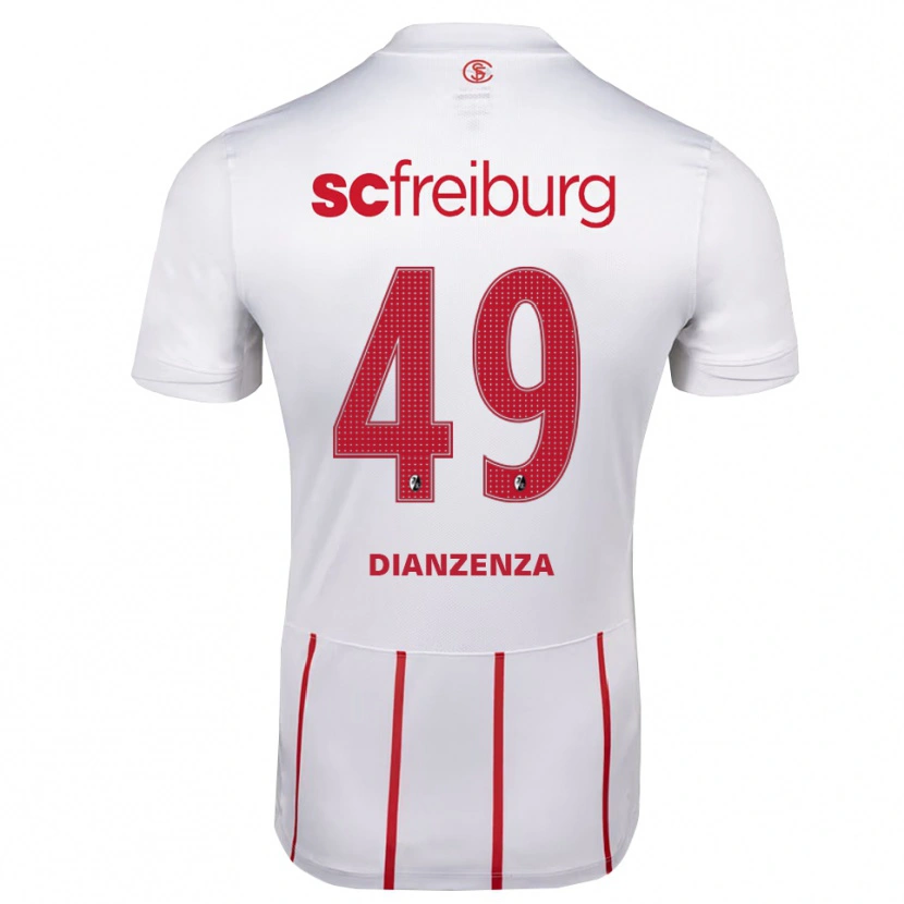 Danxen Damen Chrisdy Dianzenza #49 Weiß Rot Gelb Auswärtstrikot Trikot 2026/27 T-Shirt Schweiz