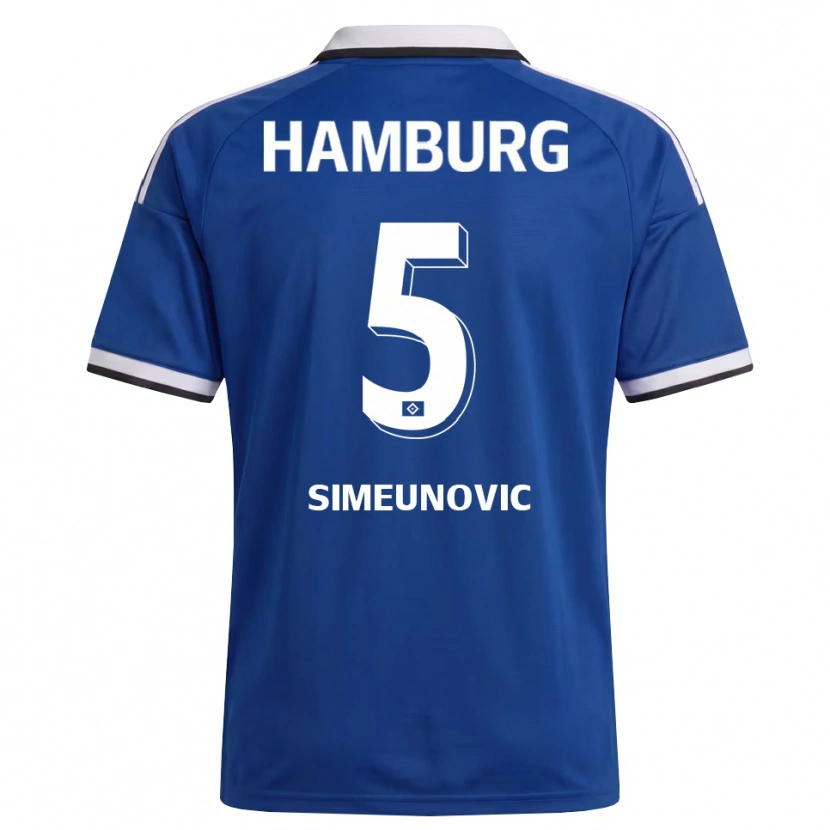 Danxen Damen Denis Simeunovic #5 Weiß Blau Auswärtstrikot Trikot 2026/27 T-Shirt Schweiz