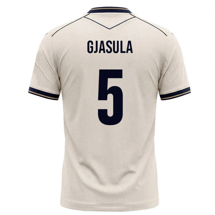 Danxen Damen Klaus Gjasula #5 Creme Tiefblau Auswärtstrikot Trikot 2026/27 T-Shirt Schweiz