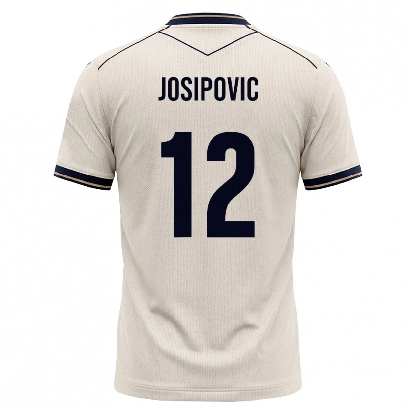 Danxen Damen Mihael Josipovic #12 Creme Tiefblau Auswärtstrikot Trikot 2026/27 T-Shirt Schweiz