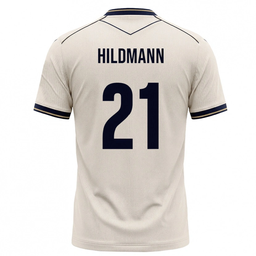 Danxen Damen Timo Hildmann #21 Creme Tiefblau Auswärtstrikot Trikot 2026/27 T-Shirt Schweiz