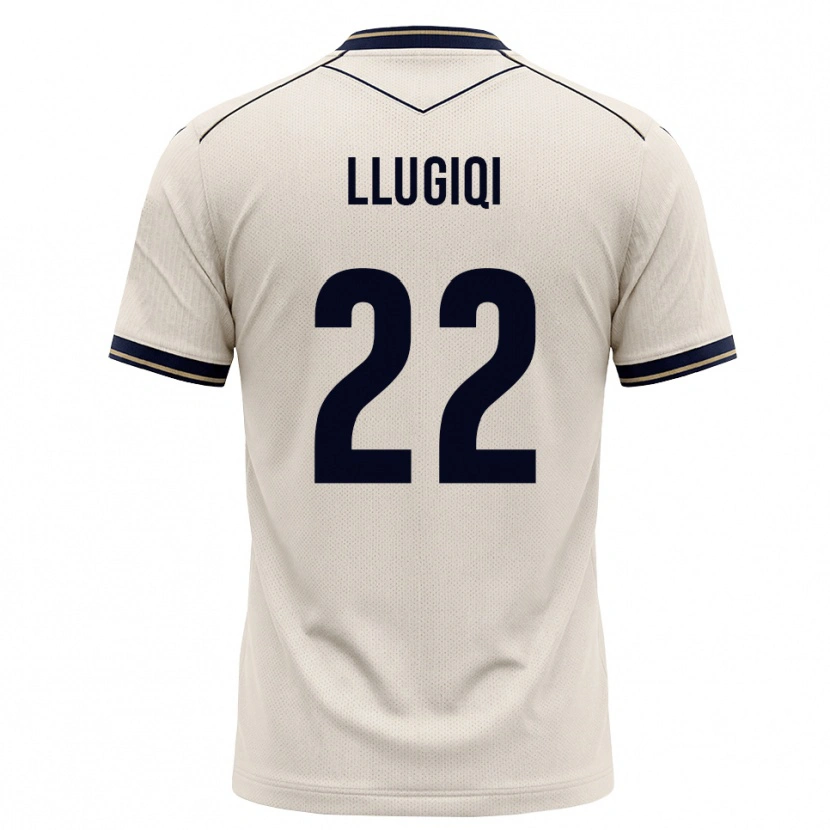 Danxen Damen Arian Llugiqi #22 Creme Tiefblau Auswärtstrikot Trikot 2026/27 T-Shirt Schweiz
