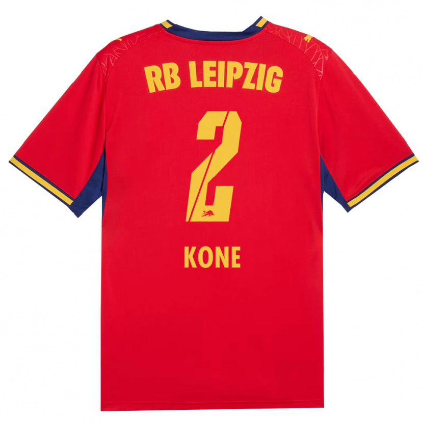 Danxen Damen Abdoul Koné #2 Rot Gelb Königsblau Auswärtstrikot Trikot 2026/27 T-Shirt Schweiz