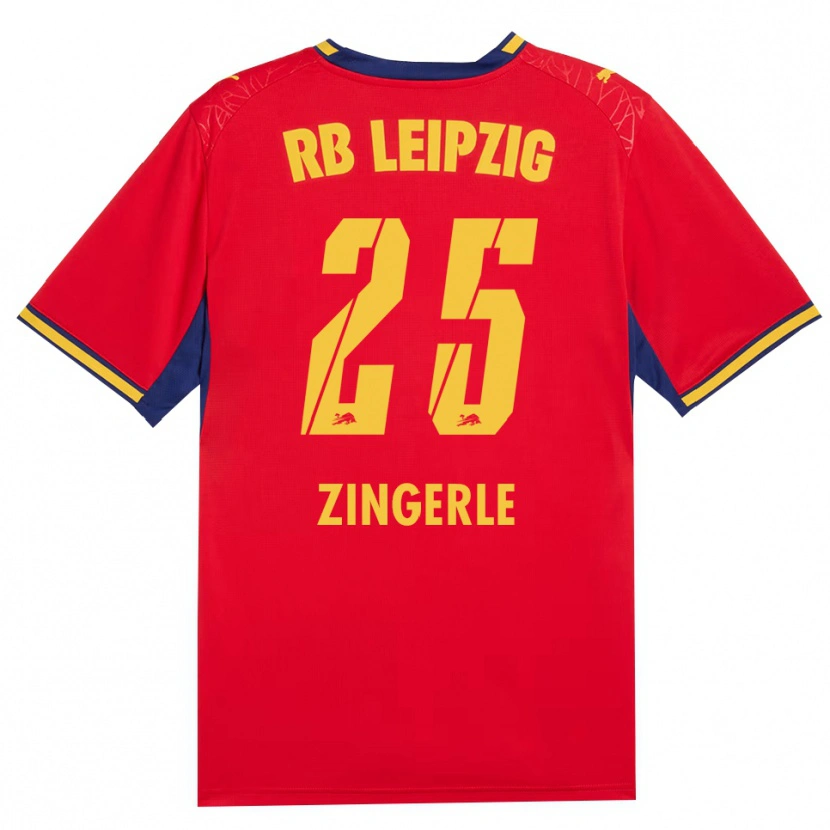 Danxen Damen Leopold Zingerle #25 Rot Gelb Königsblau Auswärtstrikot Trikot 2026/27 T-Shirt Schweiz