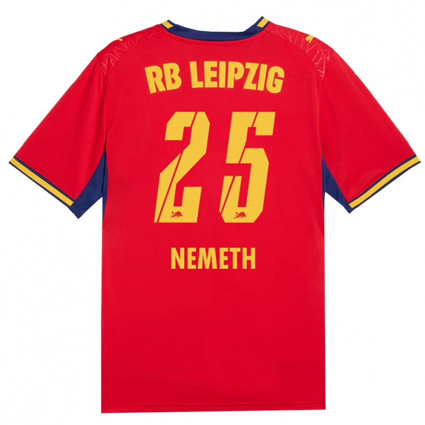 Danxen Damen Diána Németh #25 Rot Gelb Königsblau Auswärtstrikot Trikot 2026/27 T-Shirt Schweiz