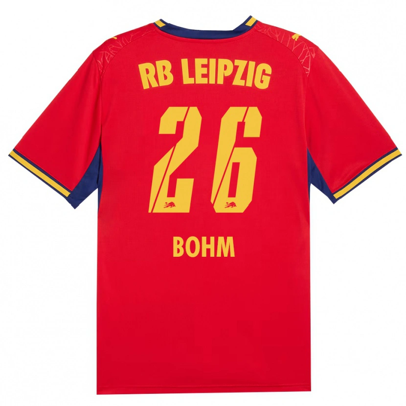 Danxen Damen Pepe Böhm #26 Rot Gelb Königsblau Auswärtstrikot Trikot 2026/27 T-Shirt Schweiz