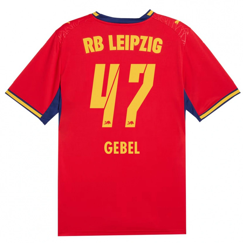 Danxen Damen Viggo Gebel #47 Rot Gelb Königsblau Auswärtstrikot Trikot 2026/27 T-Shirt Schweiz
