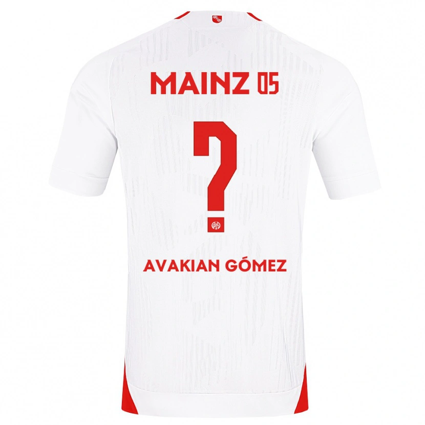Danxen Damen Román Avakian Gómez #0 Weiß Rot Gelb Auswärtstrikot Trikot 2026/27 T-Shirt Schweiz