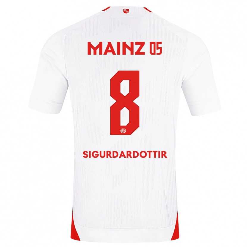 Danxen Damen Heiðrún Sigurðardóttir #8 Weiß Rot Gelb Auswärtstrikot Trikot 2026/27 T-Shirt Schweiz