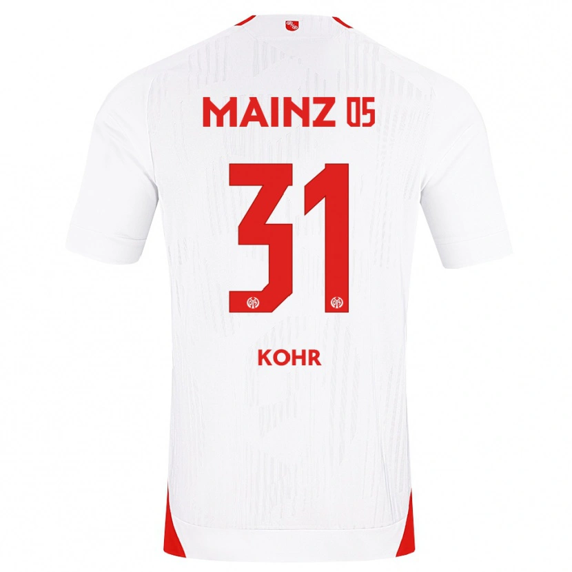 Danxen Damen Dominik Kohr #31 Weiß Rot Gelb Auswärtstrikot Trikot 2026/27 T-Shirt Schweiz