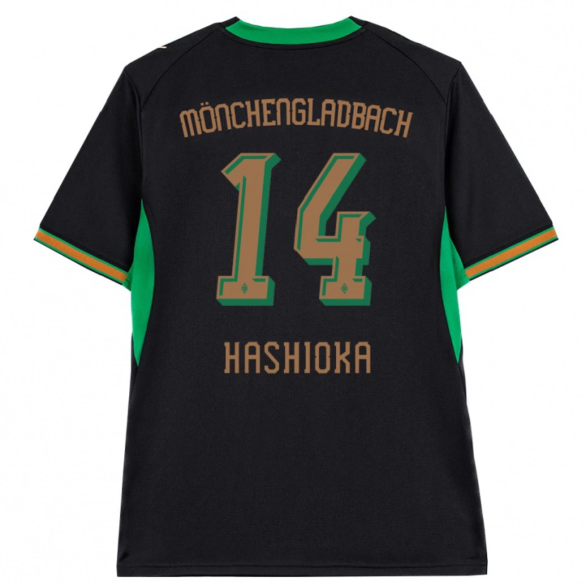Danxen Damen Daiki Hashioka #14 Schwarz Orange Grün Braun Auswärtstrikot Trikot 2026/27 T-Shirt Schweiz