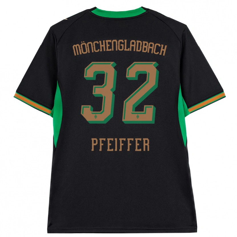 Danxen Damen Tim Pfeiffer #32 Schwarz Orange Grün Braun Auswärtstrikot Trikot 2026/27 T-Shirt Schweiz