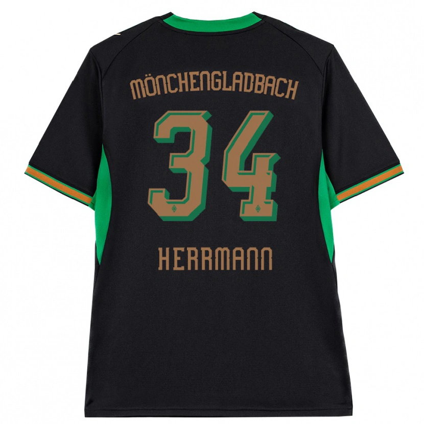 Danxen Damen Charles Herrmann #34 Schwarz Orange Grün Braun Auswärtstrikot Trikot 2026/27 T-Shirt Schweiz