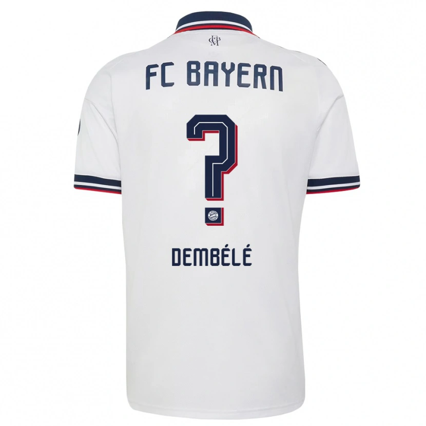 Danxen Damen Abdulaye Dembélé #0 Weiß Grau Rot Auswärtstrikot Trikot 2026/27 T-Shirt Schweiz