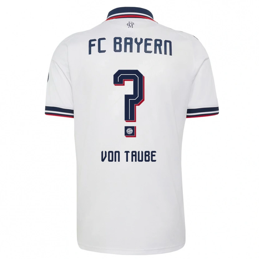 Danxen Damen Nikolas Von Taube #0 Weiß Grau Rot Auswärtstrikot Trikot 2026/27 T-Shirt Schweiz
