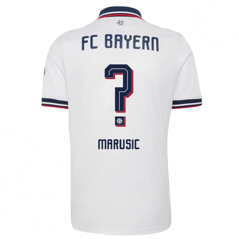 Danxen Damen Gabriel Marusic #0 Weiß Grau Rot Auswärtstrikot Trikot 2026/27 T-Shirt Schweiz