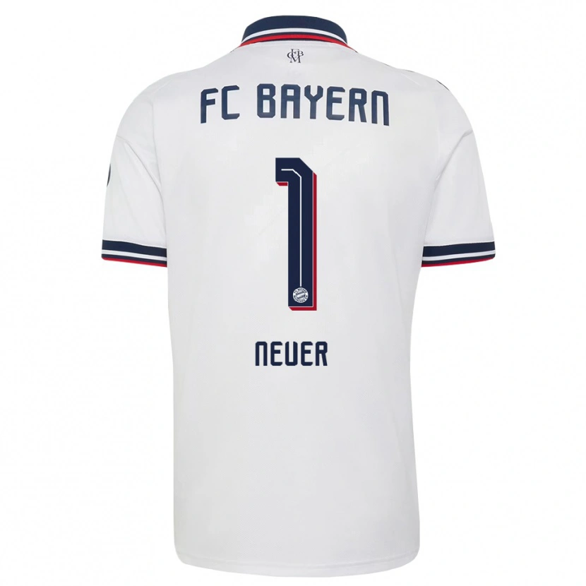 Danxen Damen Manuel Neuer #1 Weiß Grau Rot Auswärtstrikot Trikot 2026/27 T-Shirt Schweiz