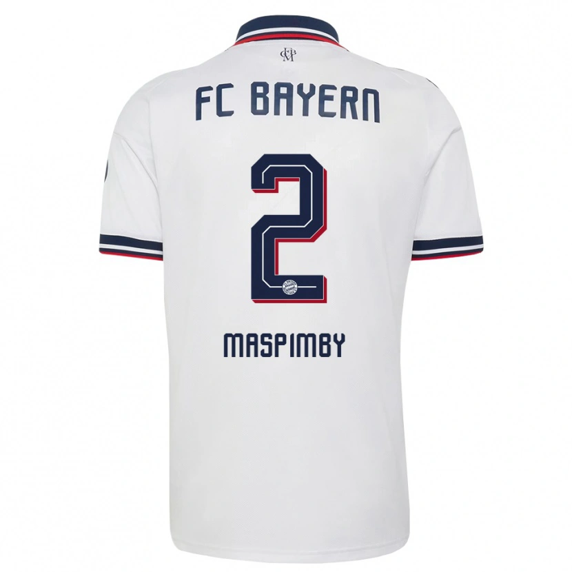 Danxen Damen Thibault Maspimby #2 Weiß Grau Rot Auswärtstrikot Trikot 2026/27 T-Shirt Schweiz