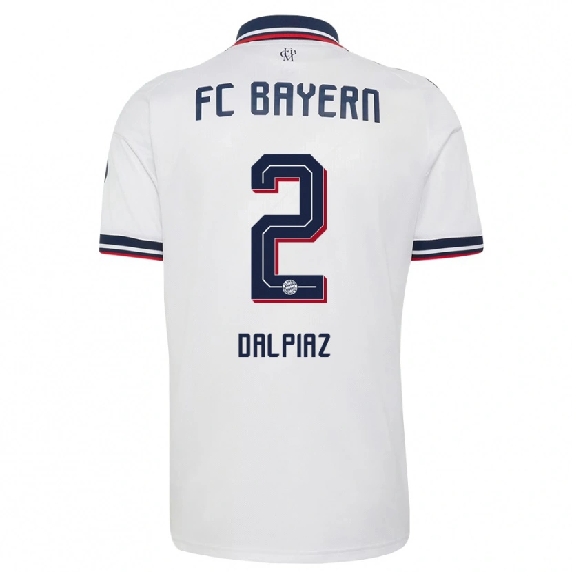 Danxen Damen Magnus Dalpiaz #2 Weiß Grau Rot Auswärtstrikot Trikot 2026/27 T-Shirt Schweiz