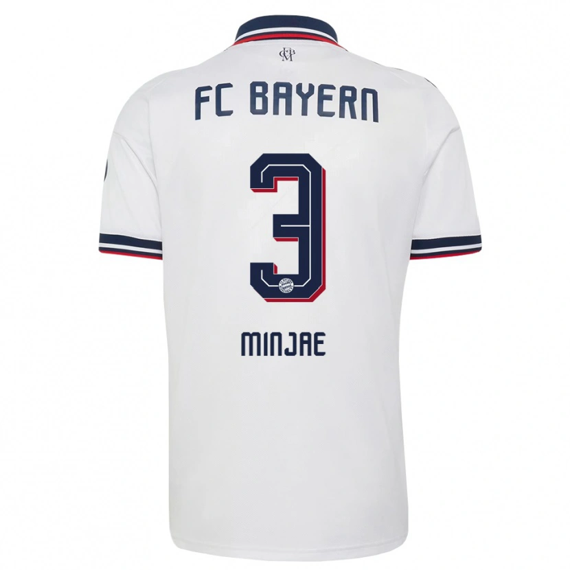 Danxen Damen Min-Jae Kim #3 Weiß Grau Rot Auswärtstrikot Trikot 2026/27 T-Shirt Schweiz
