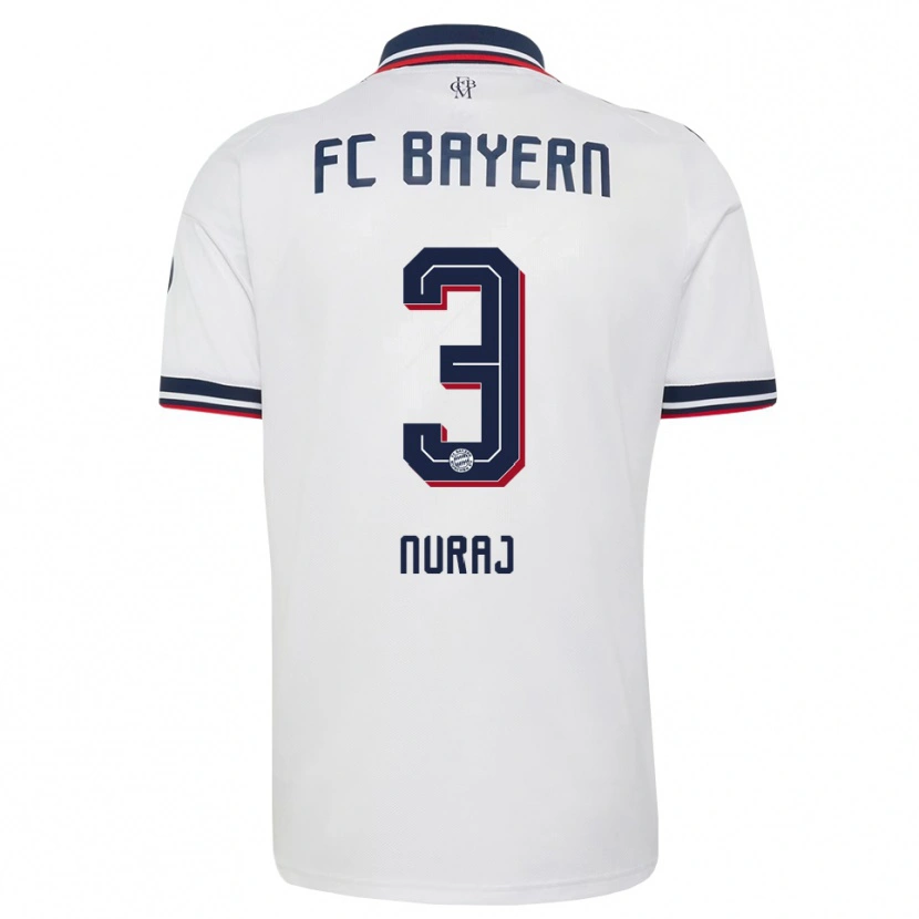 Danxen Damen Skender Nuraj #3 Weiß Grau Rot Auswärtstrikot Trikot 2026/27 T-Shirt Schweiz
