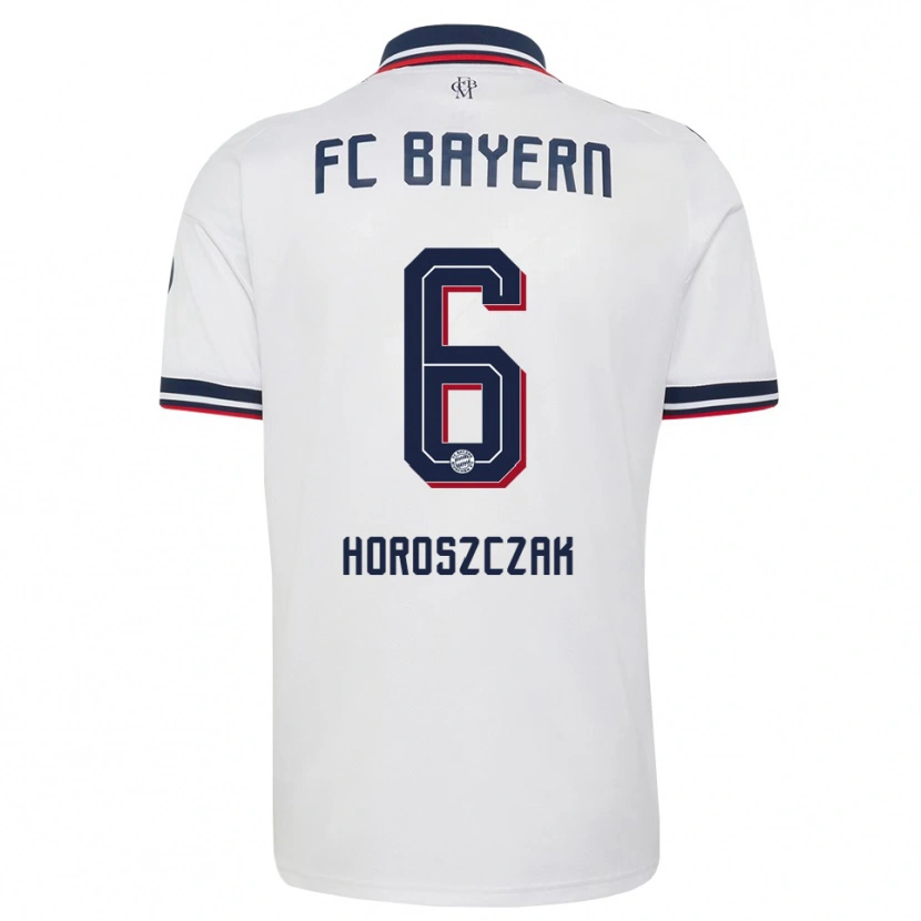 Danxen Damen Kuba Horoszczak #6 Weiß Grau Rot Auswärtstrikot Trikot 2026/27 T-Shirt Schweiz