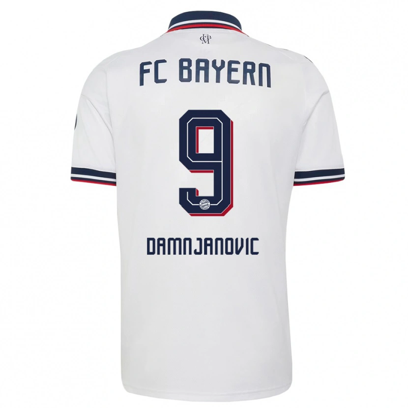 Danxen Damen Jovana Damnjanovic #9 Weiß Grau Rot Auswärtstrikot Trikot 2026/27 T-Shirt Schweiz