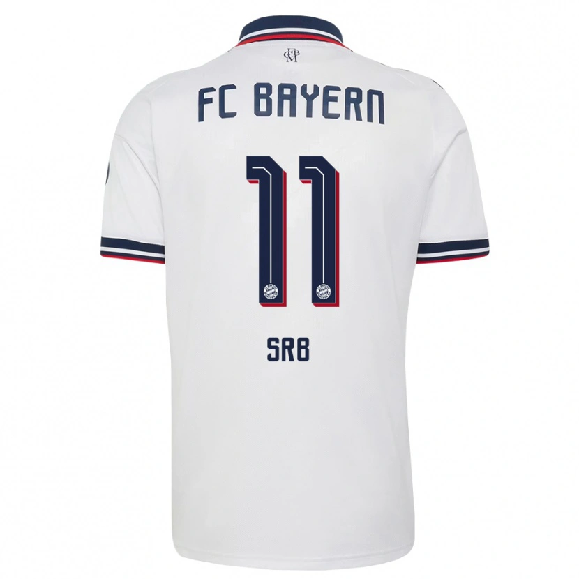 Danxen Damen Matous Srb #11 Weiß Grau Rot Auswärtstrikot Trikot 2026/27 T-Shirt Schweiz