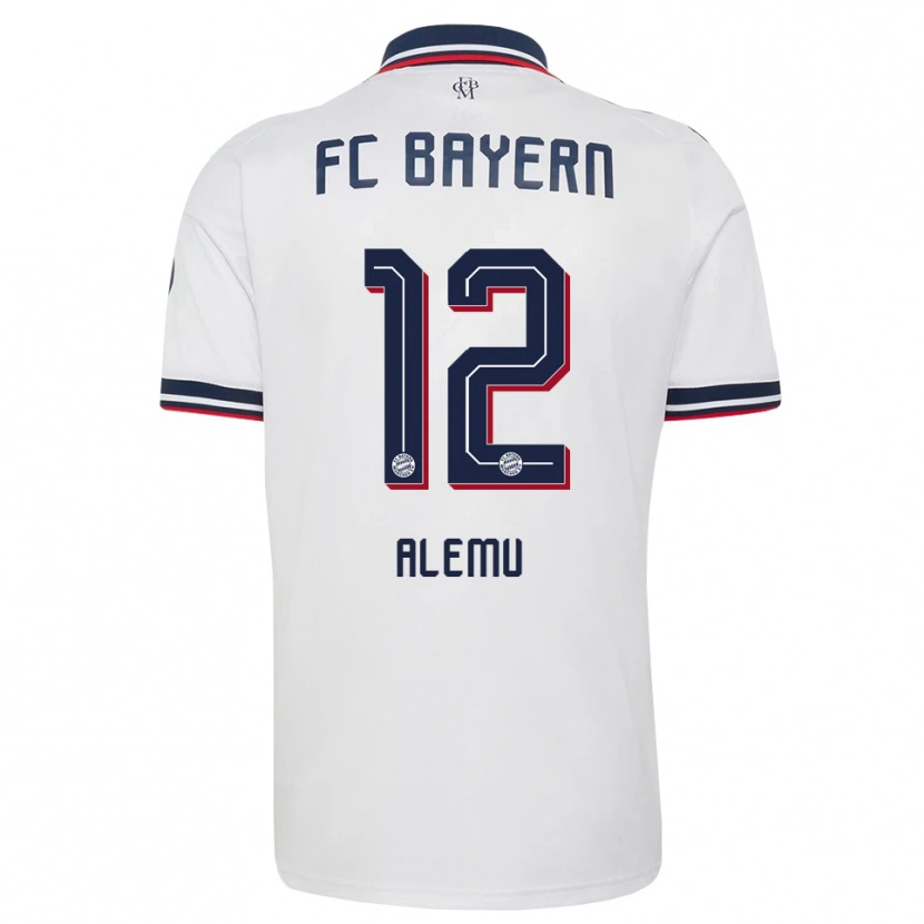 Danxen Damen Liul Alemu #12 Weiß Grau Rot Auswärtstrikot Trikot 2026/27 T-Shirt Schweiz