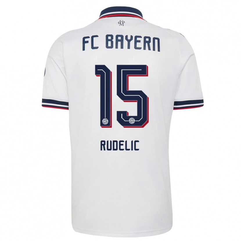 Danxen Damen Ivana Rudelic #15 Weiß Grau Rot Auswärtstrikot Trikot 2026/27 T-Shirt Schweiz