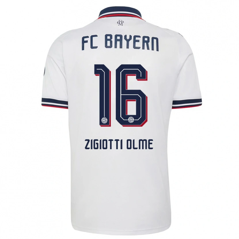 Danxen Damen Julia Zigiotti Olme #16 Weiß Grau Rot Auswärtstrikot Trikot 2026/27 T-Shirt Schweiz