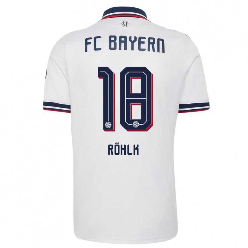 Danxen Damen Jona Röhlk #18 Weiß Grau Rot Auswärtstrikot Trikot 2026/27 T-Shirt Schweiz