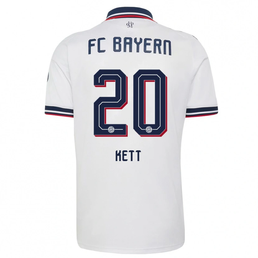 Danxen Damen Franziska Kett #20 Weiß Grau Rot Auswärtstrikot Trikot 2026/27 T-Shirt Schweiz