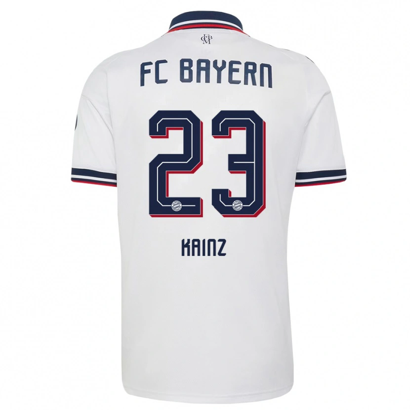 Danxen Damen Manuel Kainz #23 Weiß Grau Rot Auswärtstrikot Trikot 2026/27 T-Shirt Schweiz