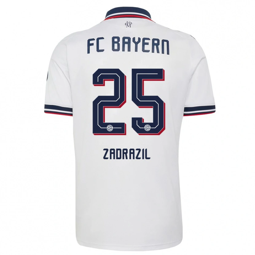 Danxen Damen Sarah Zadrazil #25 Weiß Grau Rot Auswärtstrikot Trikot 2026/27 T-Shirt Schweiz