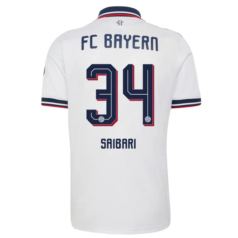 Danxen Damen Ismael Saibari #34 Weiß Grau Rot Auswärtstrikot Trikot 2026/27 T-Shirt Schweiz