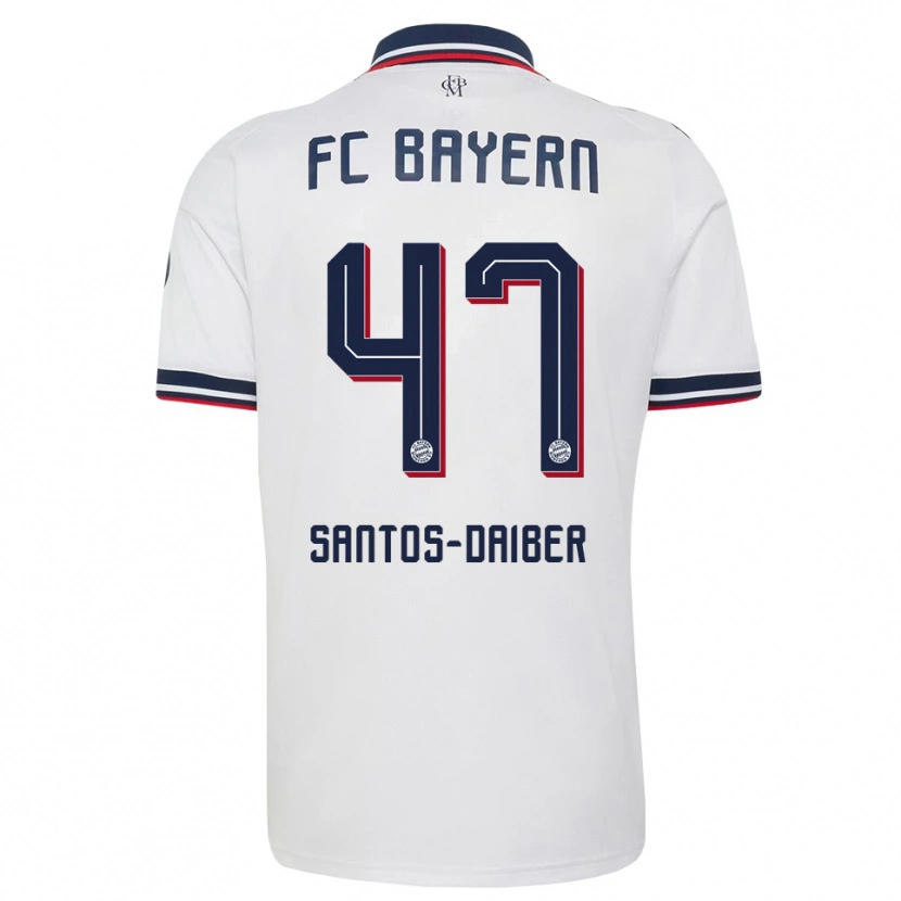 Danxen Damen David Santos Daiber #47 Weiß Grau Rot Auswärtstrikot Trikot 2026/27 T-Shirt Schweiz