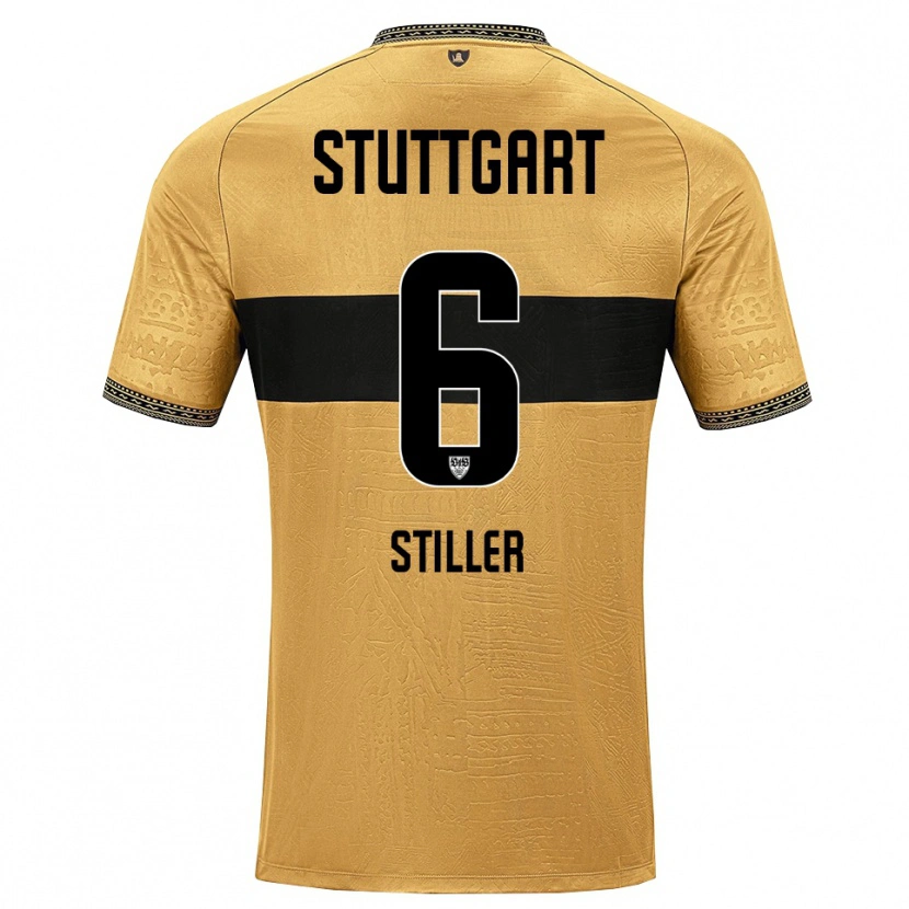 Danxen Damen Angelo Stiller #6 Braun Schwarz Weiß Auswärtstrikot Trikot 2026/27 T-Shirt Schweiz