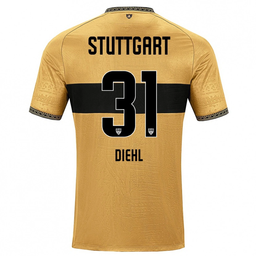 Danxen Damen Justin Diehl #31 Braun Schwarz Weiß Auswärtstrikot Trikot 2026/27 T-Shirt Schweiz
