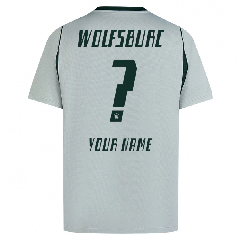 Danxen Damen Ihren Namen #0 Grau Grün Auswärtstrikot Trikot 2026/27 T-Shirt Schweiz
