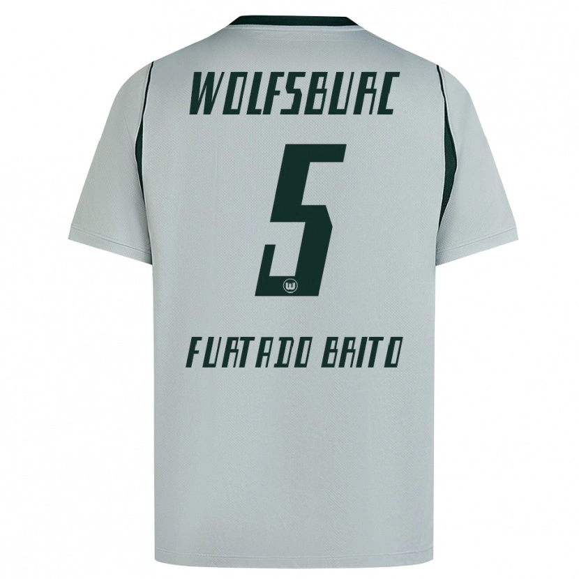 Danxen Damen Dinaylo Furtado Brito #5 Grau Grün Auswärtstrikot Trikot 2026/27 T-Shirt Schweiz