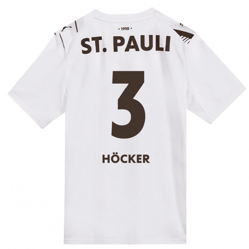 Danxen Damen Elias Höcker #3 Kaffee Weiß Rot Auswärtstrikot Trikot 2026/27 T-Shirt Schweiz