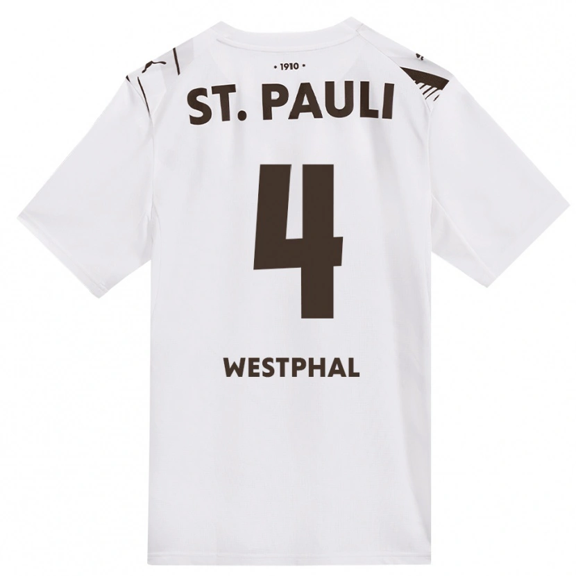Danxen Damen Jannik Westphal #4 Kaffee Weiß Rot Auswärtstrikot Trikot 2026/27 T-Shirt Schweiz