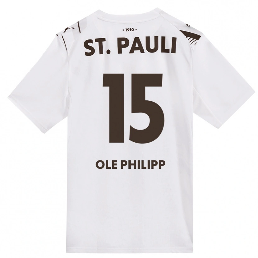 Danxen Damen Michel Ole Philipp #15 Kaffee Weiß Rot Auswärtstrikot Trikot 2026/27 T-Shirt Schweiz