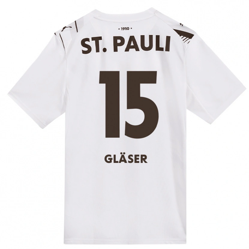 Danxen Damen Julian Gläser #15 Kaffee Weiß Rot Auswärtstrikot Trikot 2026/27 T-Shirt Schweiz